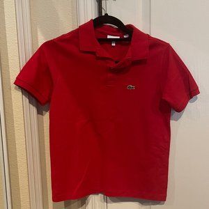 Lacoste Junior Boys Pique Logo Polo Shirt Short Sleeve